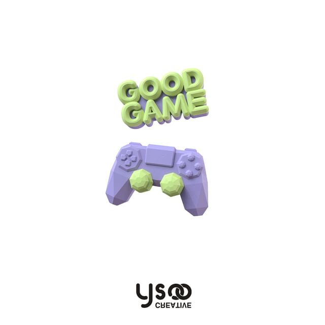 Drop Asymmetrical Cuff Clip-On Gamepad / Ear Earring Lettering