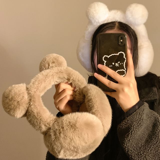 Earmuffs Bear Ear Chenille