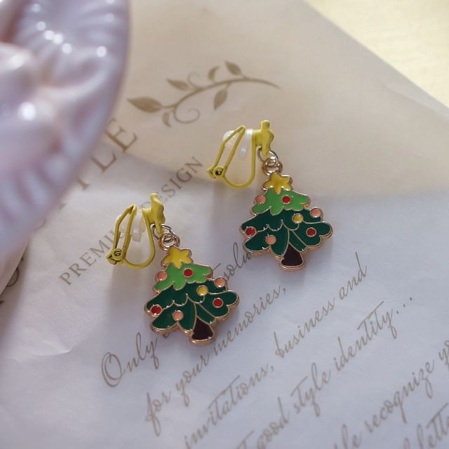 Christmas Drop Earring Tree On / Clip
