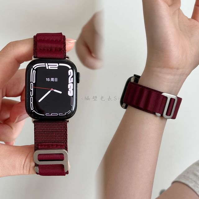 Schlichtes Nylonarmband für die Apple Watch