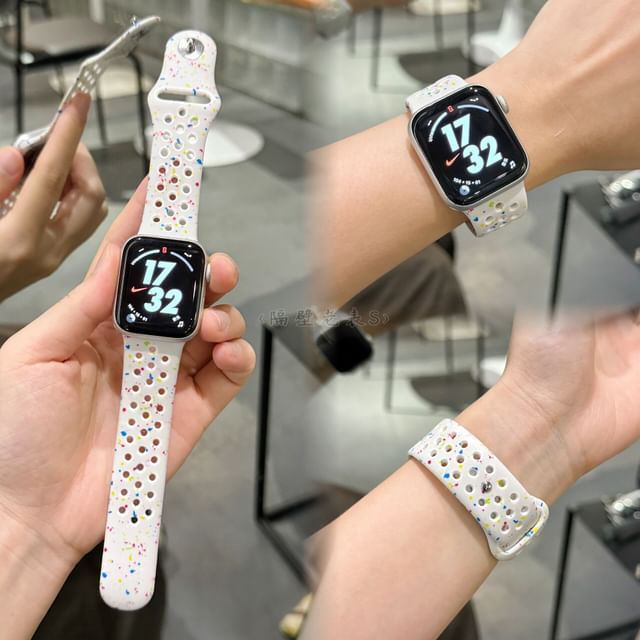 Bracelet sport en silicone pour Apple Watch