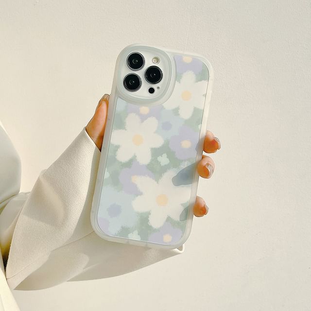 Floral Case Strap Phone