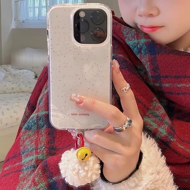 Bell Case Splattered Phone Pom
