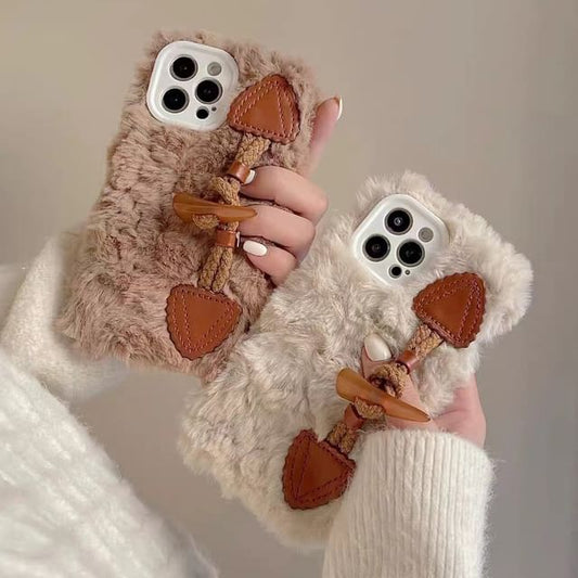 Toggle Case Button Phone Chenille