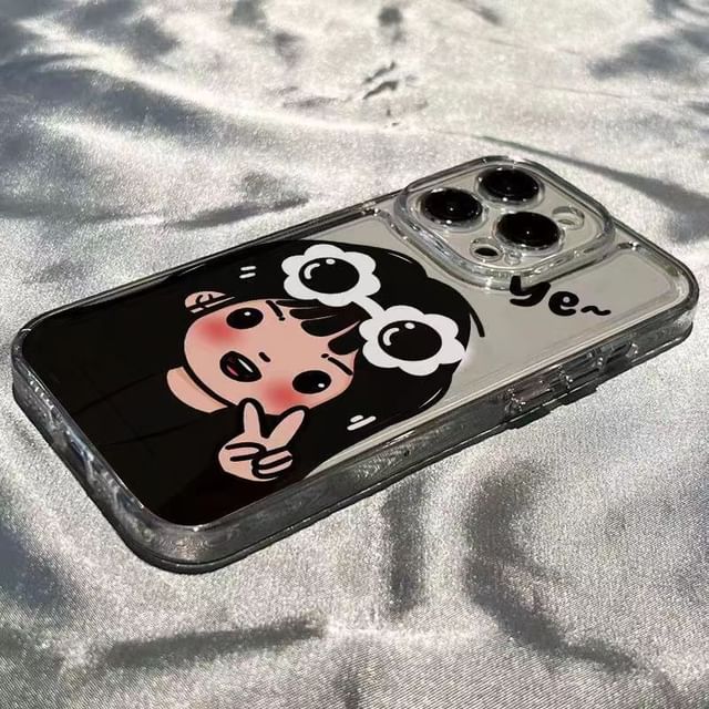 Coque de téléphone assortie à motif de dessin animé pour couple