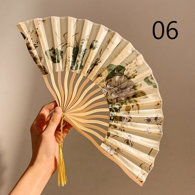 Foldable / Floral Designs) Set Choker (Various Hand Lace Fan