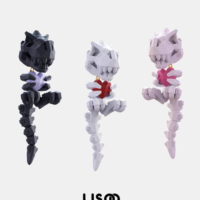 / Ear Dinosaur Earring Clip-On Stud