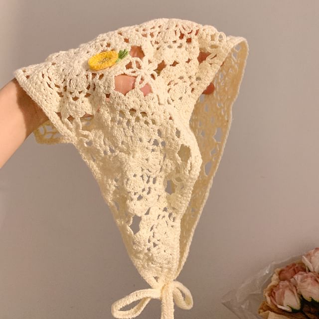 Scarf Head (Various Embroidered Triangle Designs)