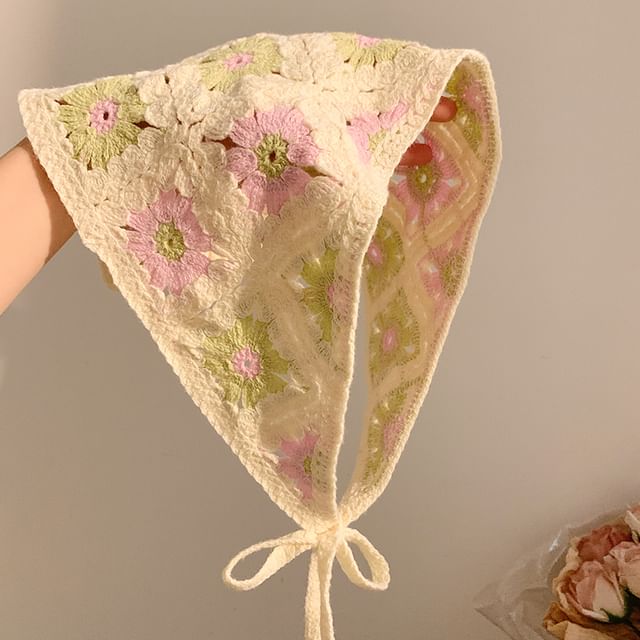 Scarf Head (Various Embroidered Triangle Designs)