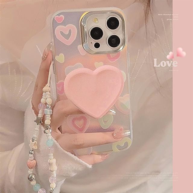 Heart Case Phone Holographic