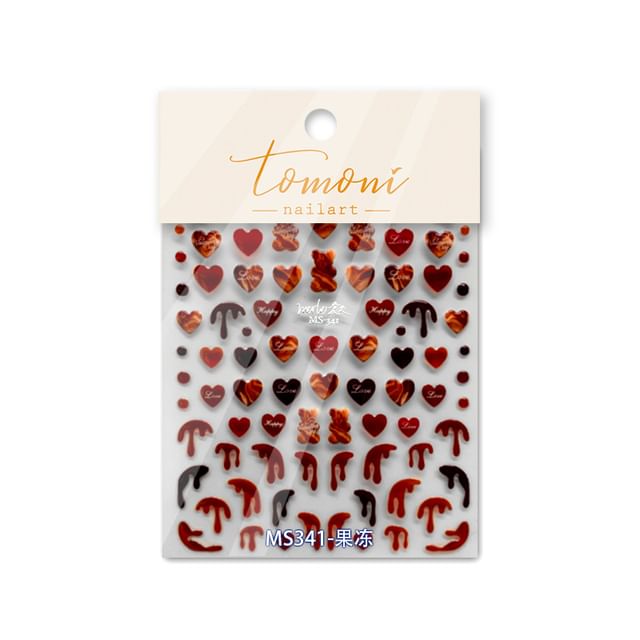 Pfirsich / Bär Nail Art Sticker