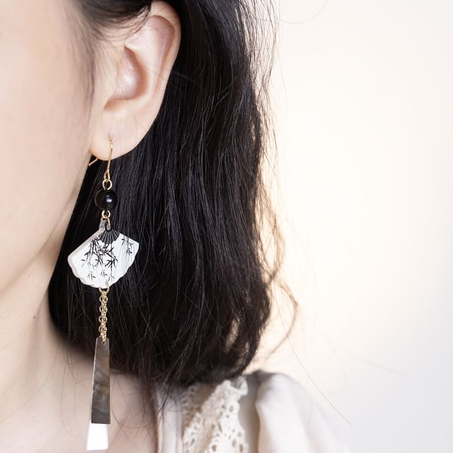 Fan Dangle Alloy Earring