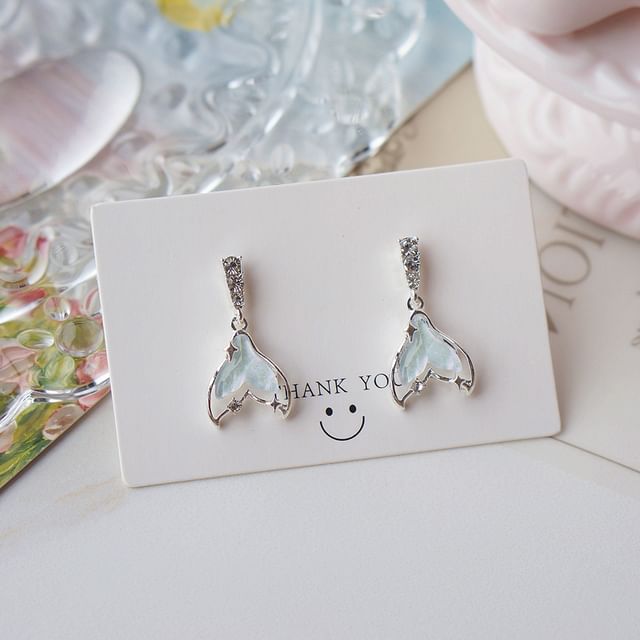 (Various Tail Designs) Dangle Alloy Mermaid Earring