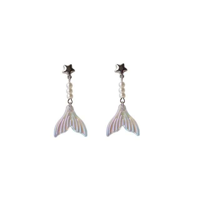 (Various Tail Designs) Dangle Alloy Mermaid Earring