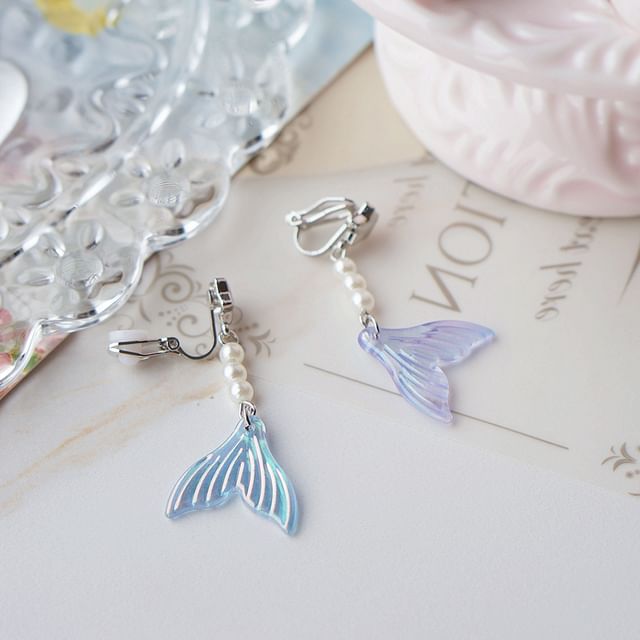 (Various Tail Designs) Dangle Alloy Mermaid Earring