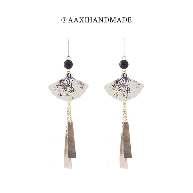 Fan Dangle Alloy Earring