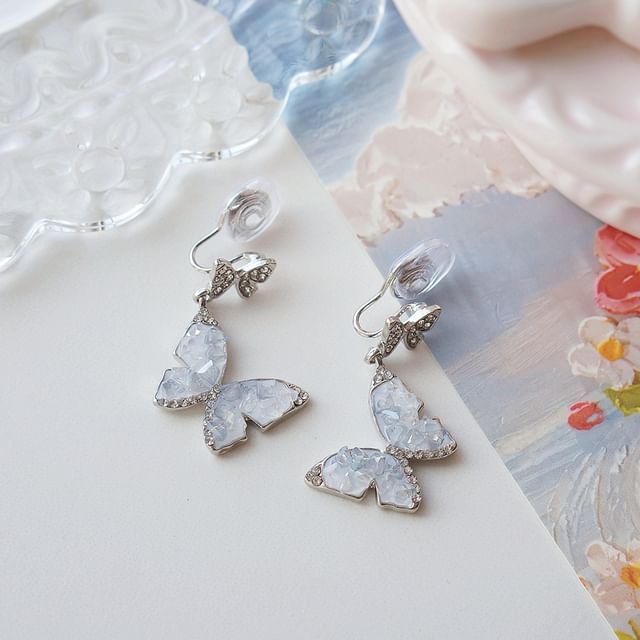 Butterfly Earring On / Clip Drop