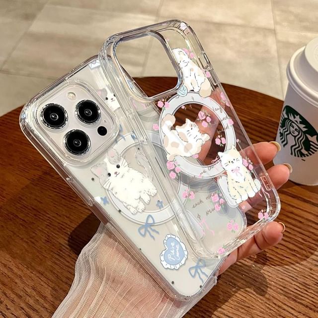 Cat Phone Case MagSafe) Magnetic (Compatible with