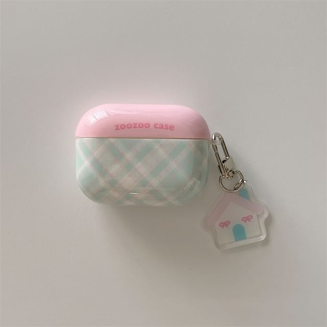 (Various Designs) Case / Skin Pro Charm Plaid Earphone AirPods