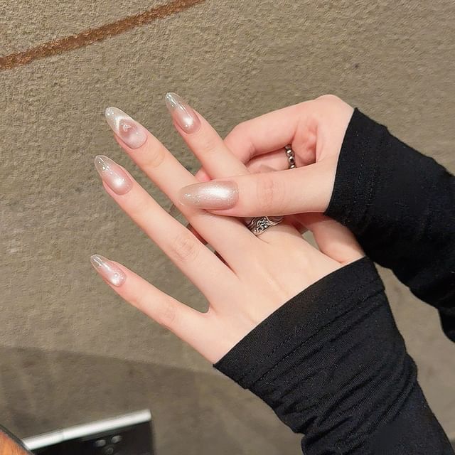 Heart Cat Eye Press On Nail (Various Designs)