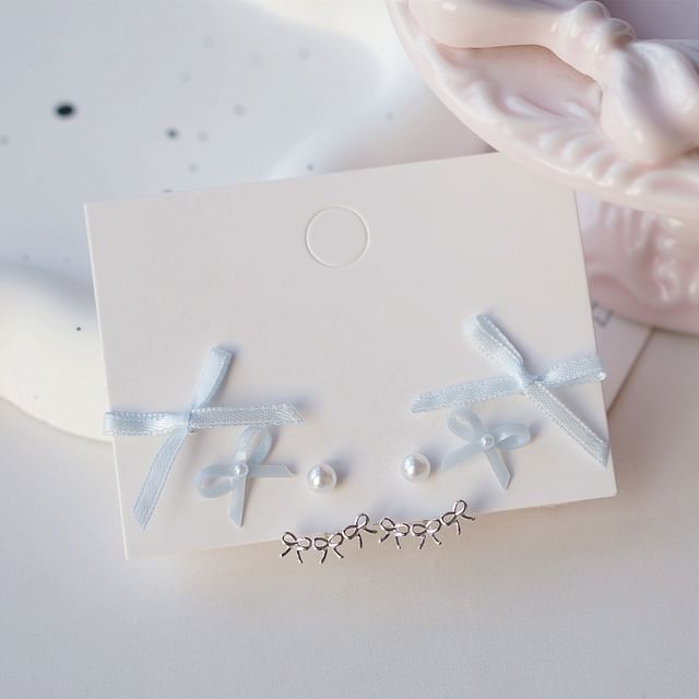 Pairs: Set Bow 3 Earring of