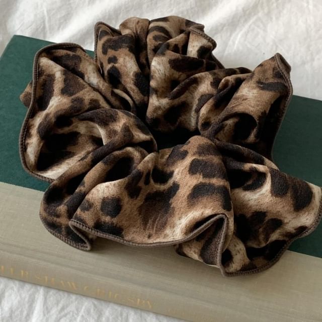 Scrunchie Hair Leopard Print