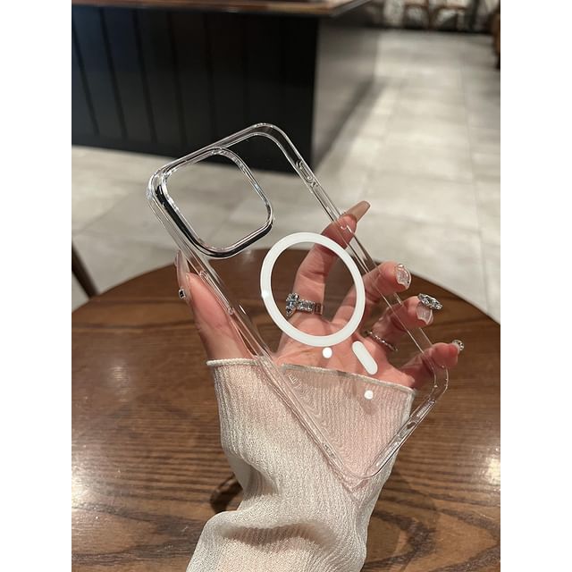 Transparent (Compatible MagSafe) with Phone Magnetic Case