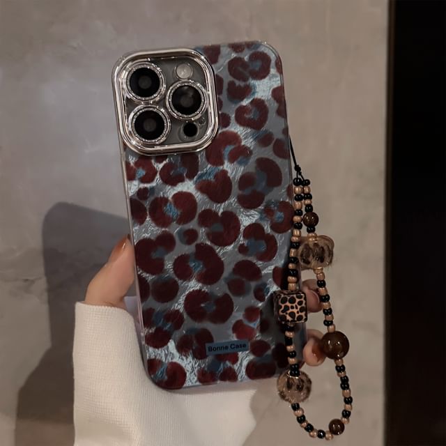 Print Strap Case / Leopard Phone Set