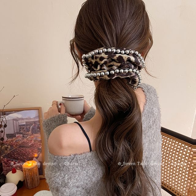 Leopard Scrunchie Hair