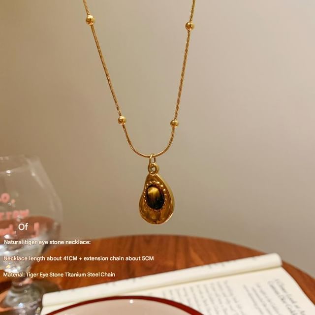 Snakebone Necklace Pendant / Set Stone