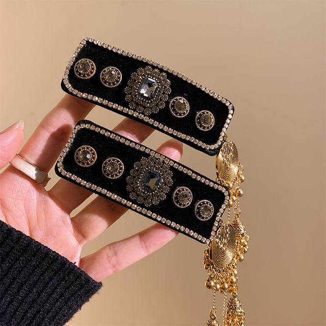 Set Clip / Beaded Hair Rhinestone