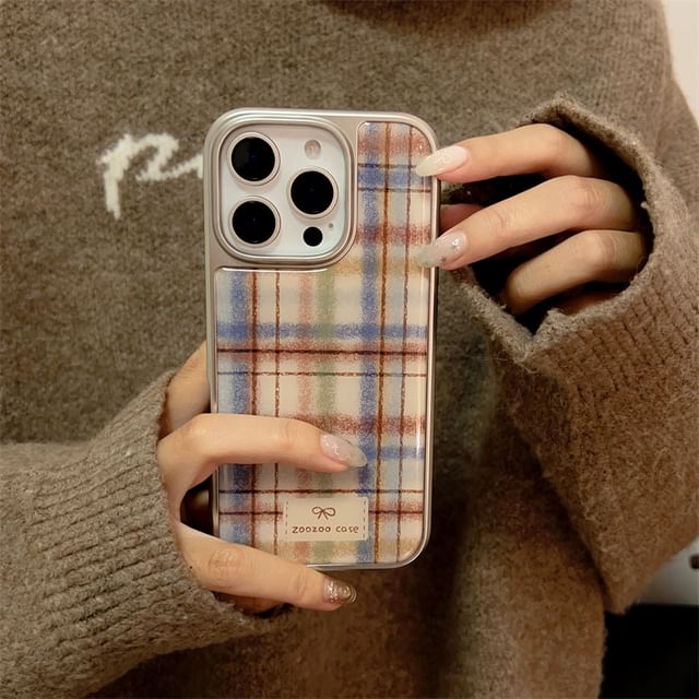 Case Phone Plaid Strap / Set