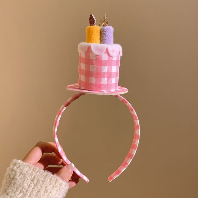 Dot Cake Headband Birthday Polka