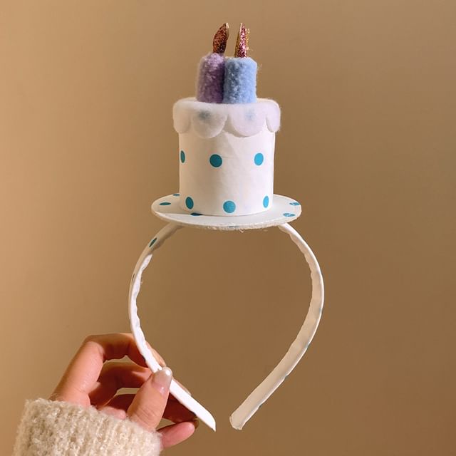 Dot Cake Headband Birthday Polka