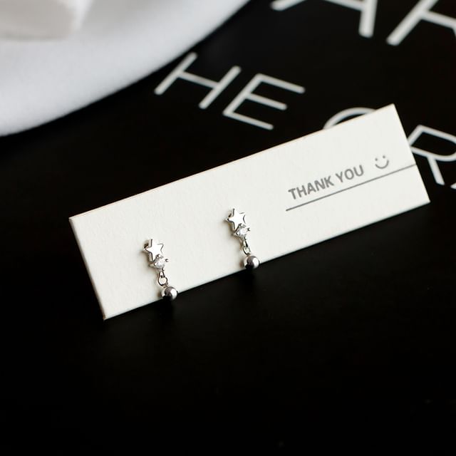 Earring Ear / Star S925 Huggie Sterling Silver Cuff