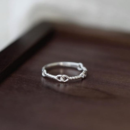 Twist Ring Silver 925 Sterling