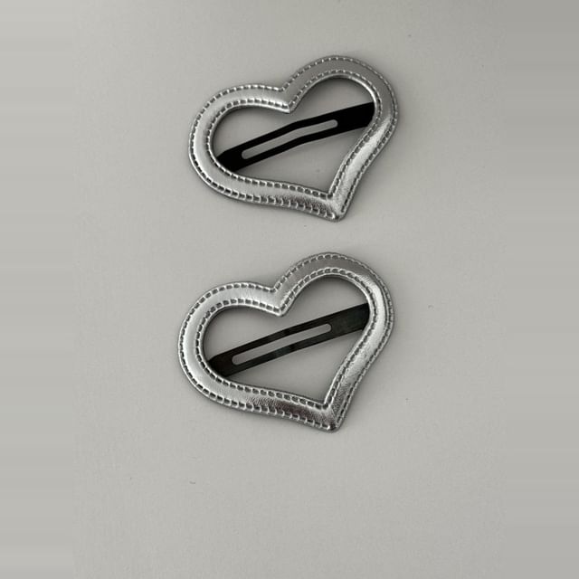 Set Geometric Hair Alloy Clip