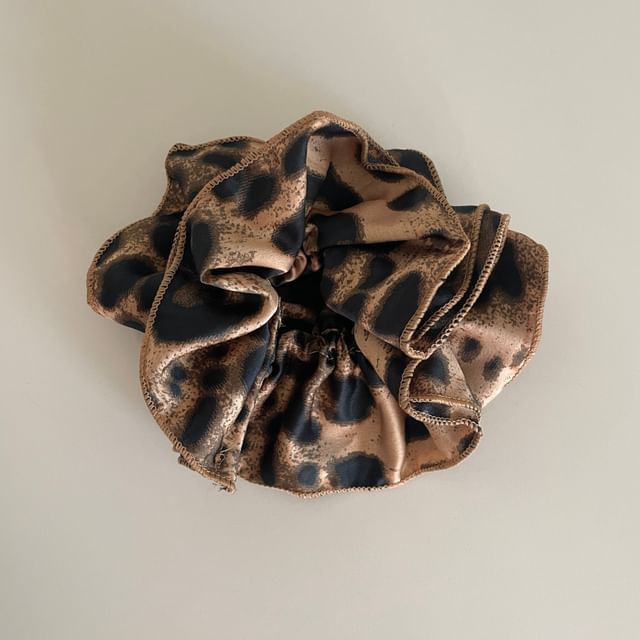 Leopard Print Scrunchie