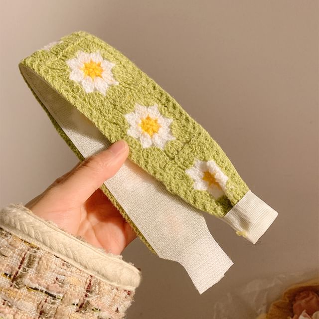 Headband Patterned Wide Crochet