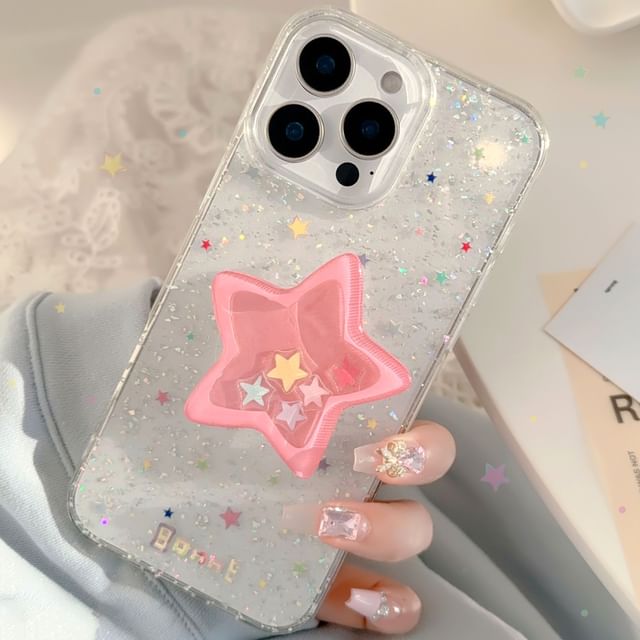Case Glitter Star Phone