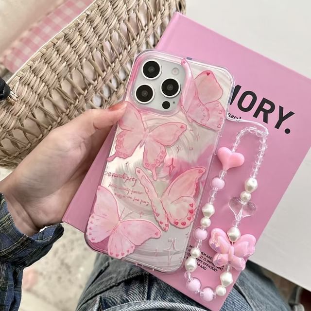 Case Strap Set Phone Floral /