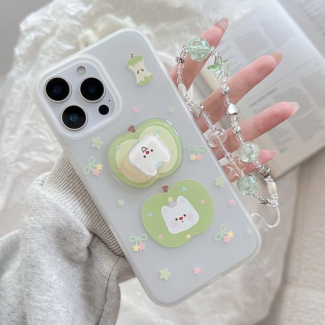 Set Strap Rotatable Adhesive Case Phone / Apple Dog Decoration