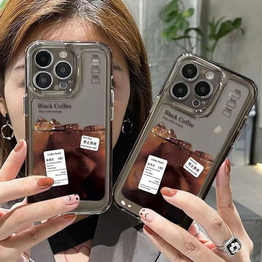 Transparent Phone Case Coffee