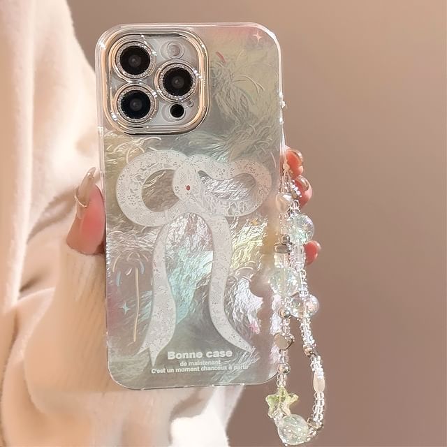 Phone Case Set Bead Snake Strap / Print