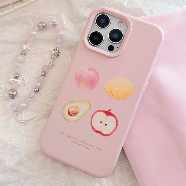 Print Strap / Fruit Set Case Phone Bead
