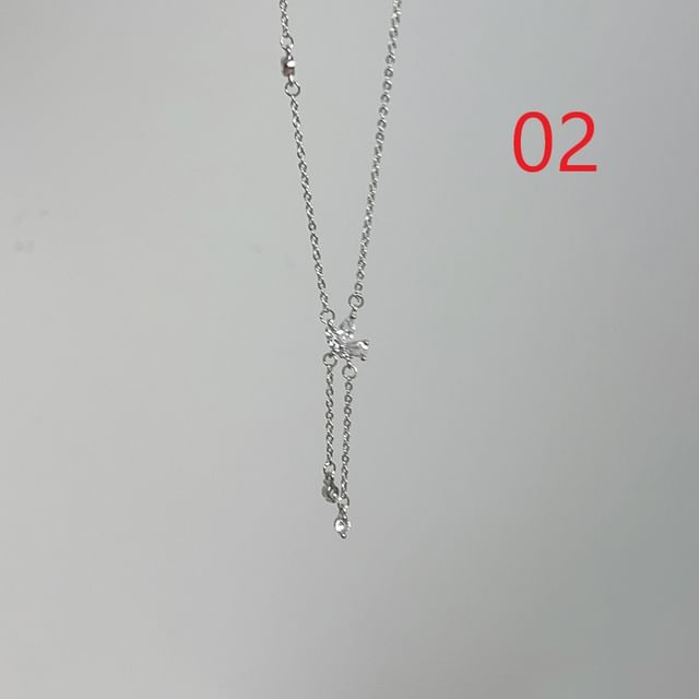 Necklace Lariat Butterfly