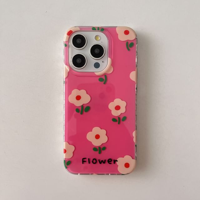MagSafe) Magnetic Case (Compatible with Floral Phone
