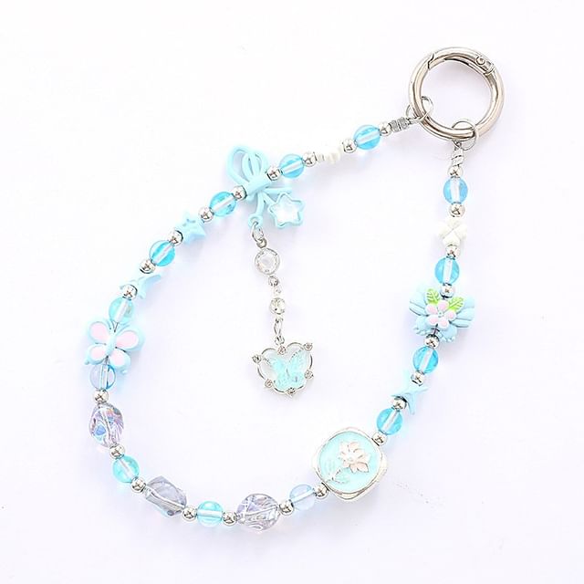 Clover Bow Crystal Phone Faux Strap