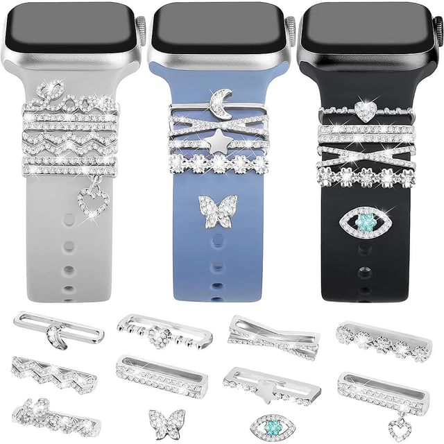 Designs) Charm Band Rhinestone (Various for Watch Apple