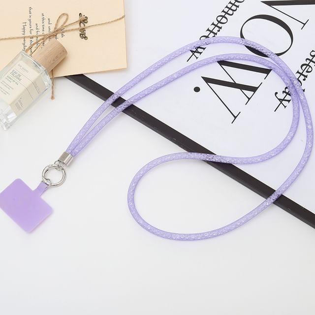 Glitter Lanyard Phone Pad with